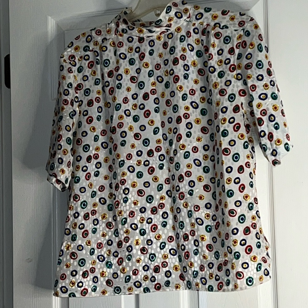 EUC VINTAGE NOTATIONS BLOUSE